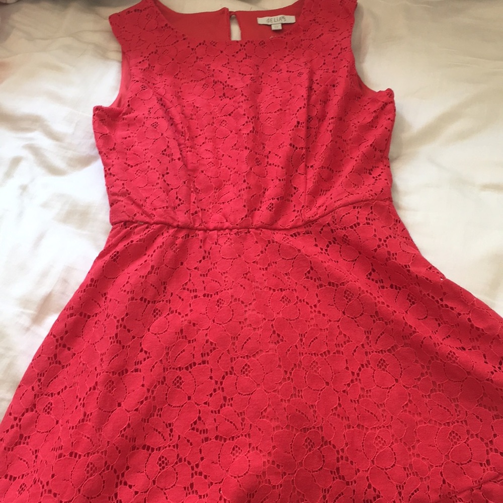 Pink lacy dress